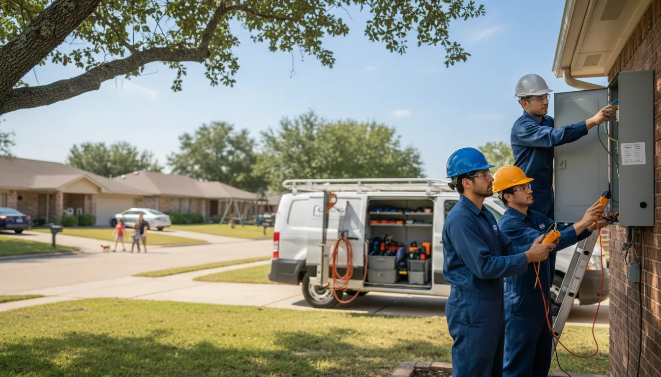 Certified electrician providing emergency electrical services in Sulphur Springs, TX